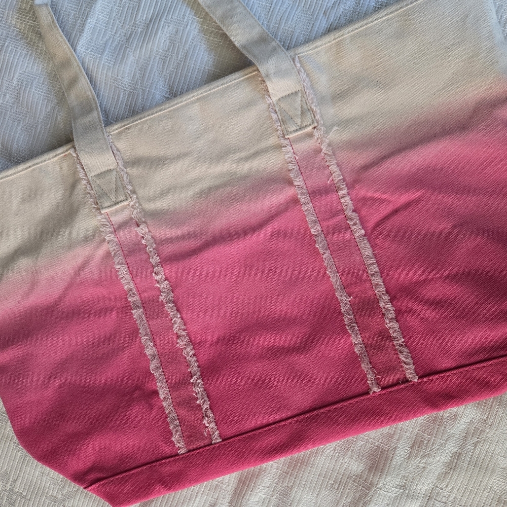 Nwot Victoria's Secret Pink Ombre Tote Bag - Picture 3 of 4
